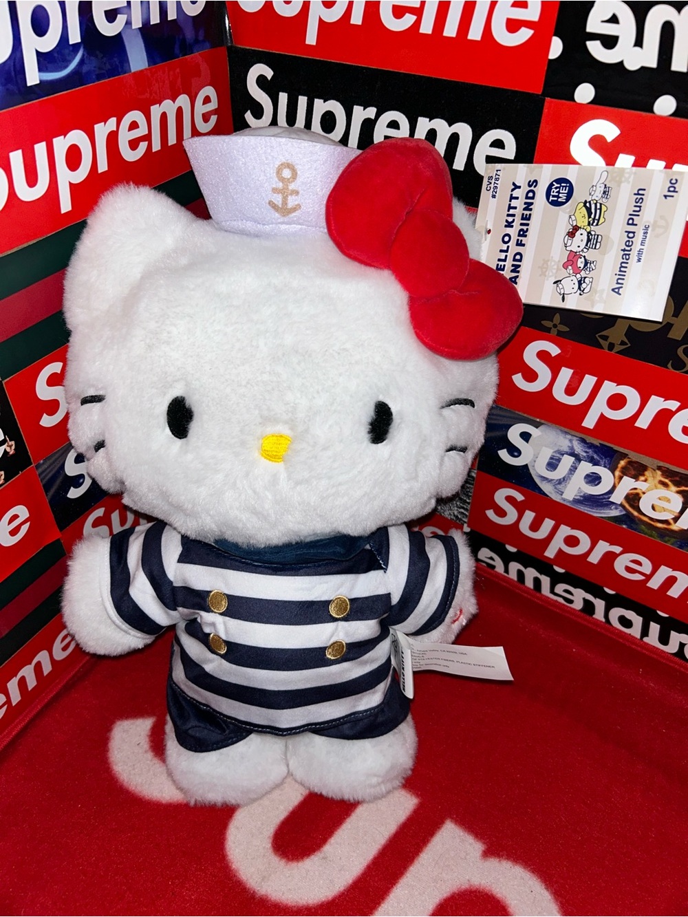 Sanrio Hello Kitty Animated Sailor Plush Doll Side Stepper BRAND NEW SOLD OUT